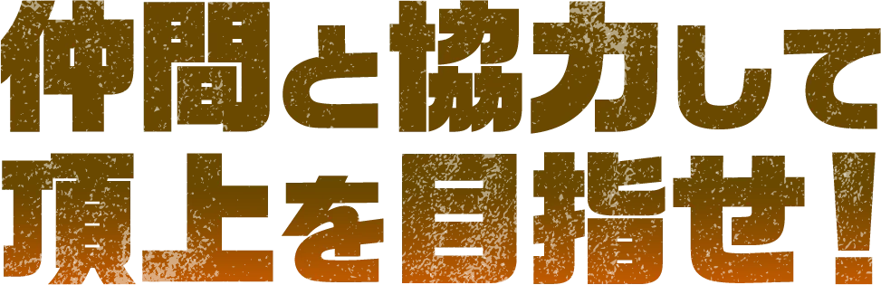 仲間と協力して頂上を目指せ！